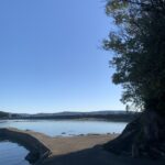 天神崎から道を渡って元嶋神社までダッシュ